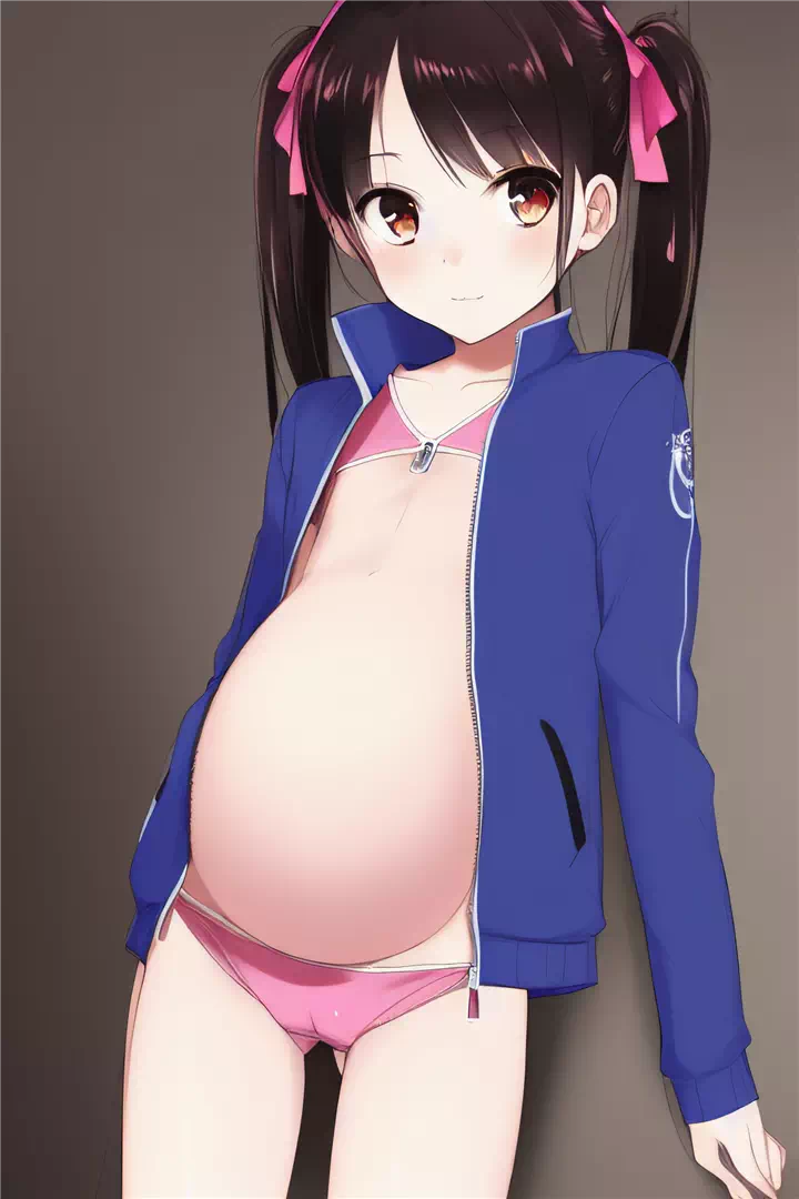 Pregnant loli sketch set 2