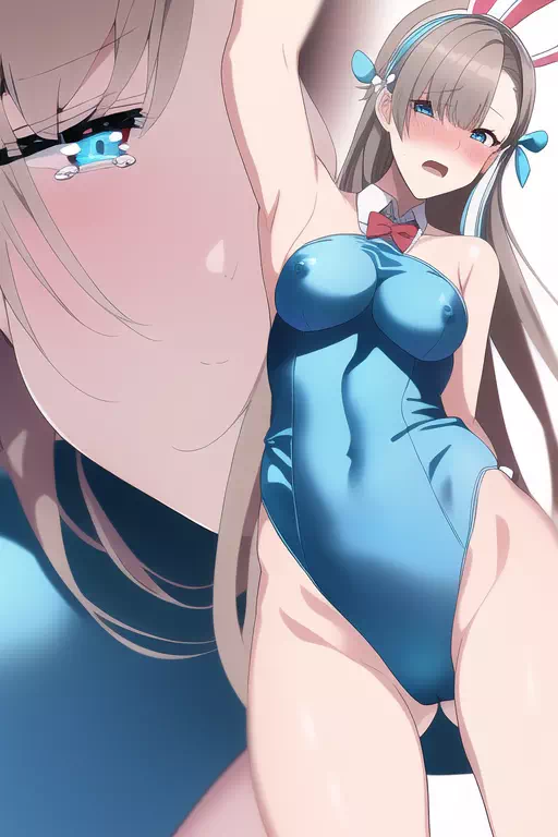 bunny asuna belly inflation