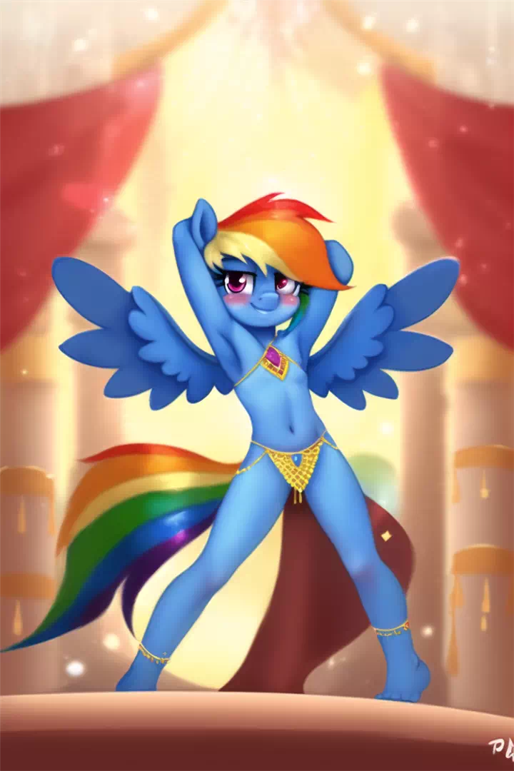 Belly Dancer Rainbow Dash 2