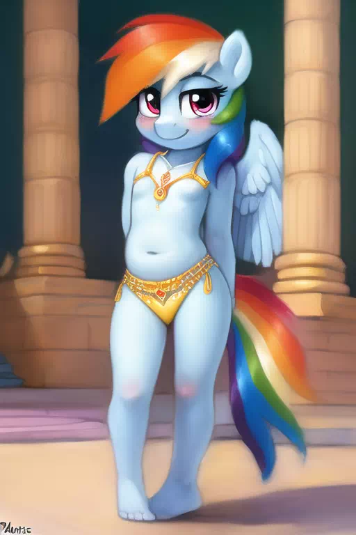 Belly Dancer Rainbow Dash 2