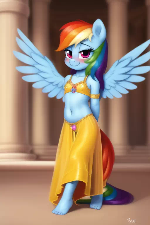 Belly Dancer Rainbow Dash 2