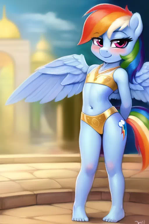 Belly Dancer Rainbow Dash 2