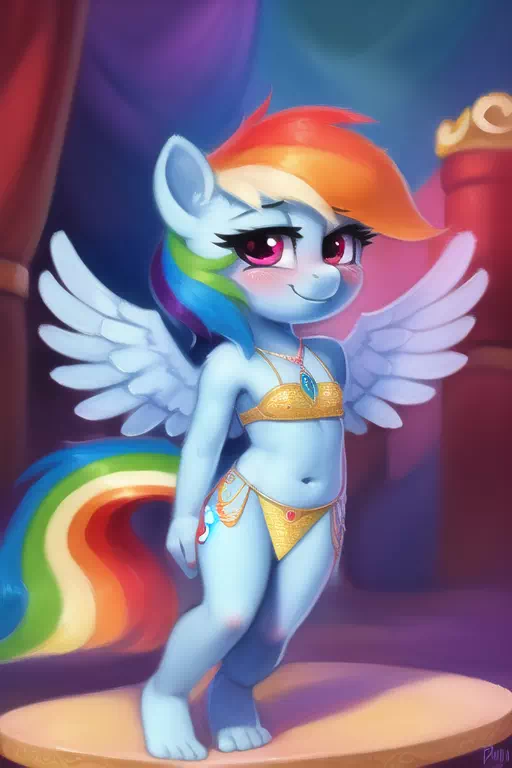 Belly Dancer Rainbow Dash 2