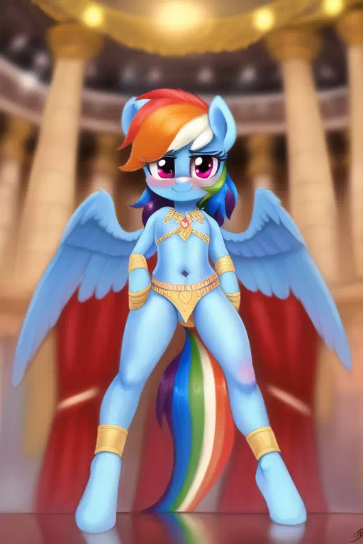 Belly Dancer Rainbow Dash 2