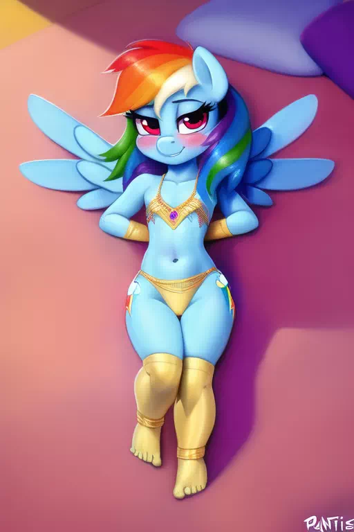 Belly Dancer Rainbow Dash 2