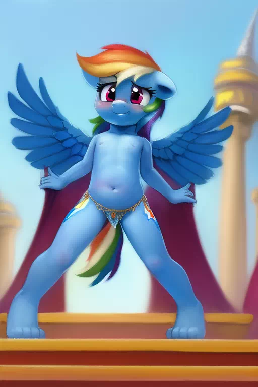 Belly Dancer Rainbow Dash 2