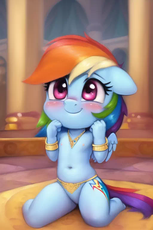 Belly Dancer Rainbow Dash 2