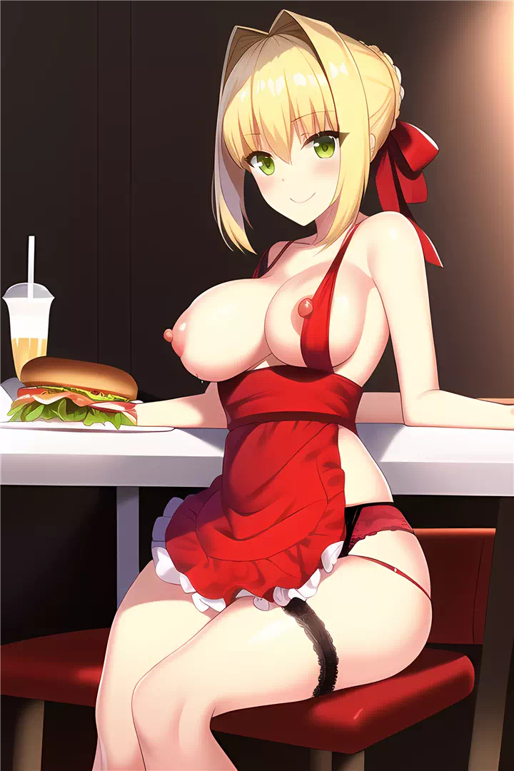 裸エプロンネロ(Nero in a naked apron)