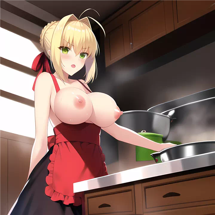 裸エプロンネロ(Nero in a naked apron)