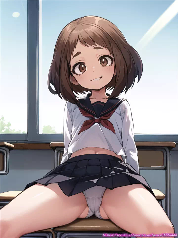 4)ochaco front panties #2