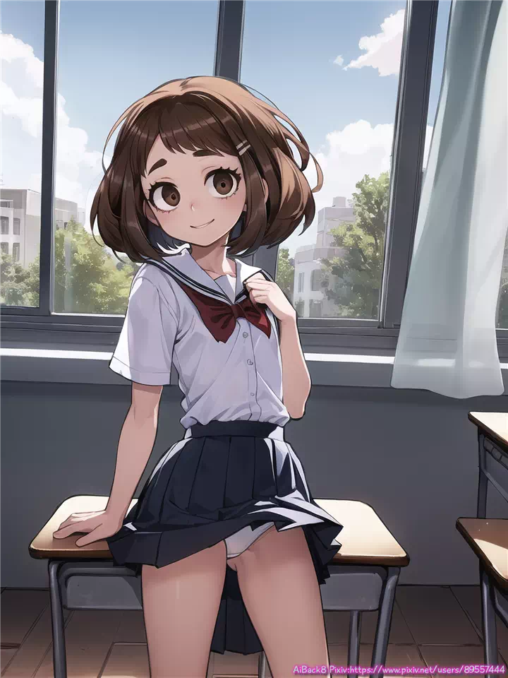 4)ochaco front panties #2