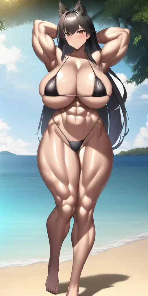 泳装筋肉娘