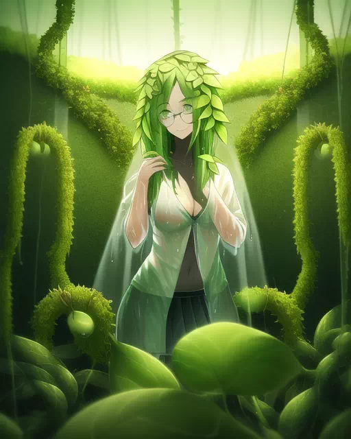 Plant girl scientist 2