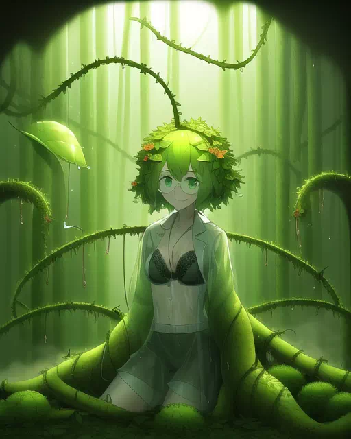 Plant girl scientist 2