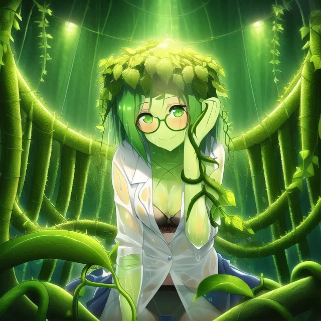 Plant girl scientist 2