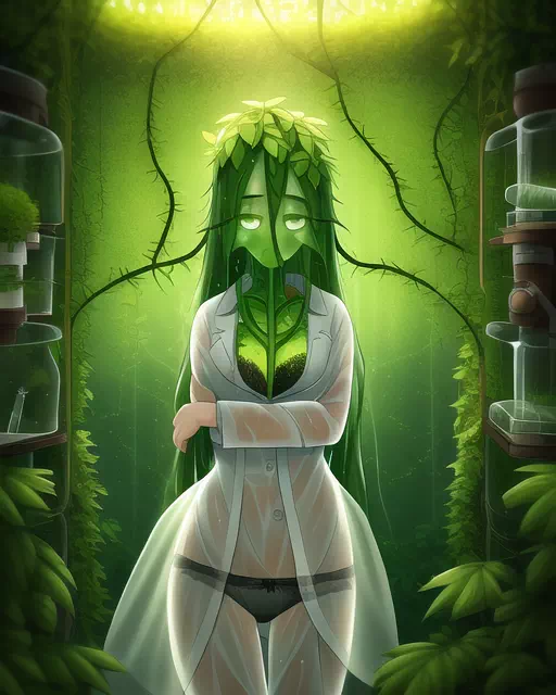 Plant girl scientist 2