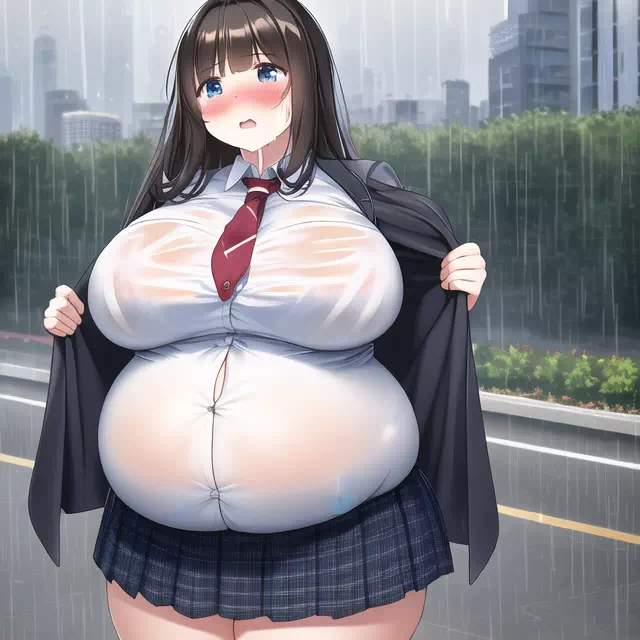 novelAI fat school girl7