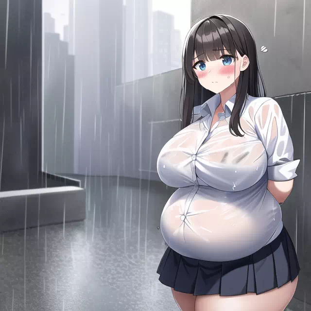 novelAI fat school girl7