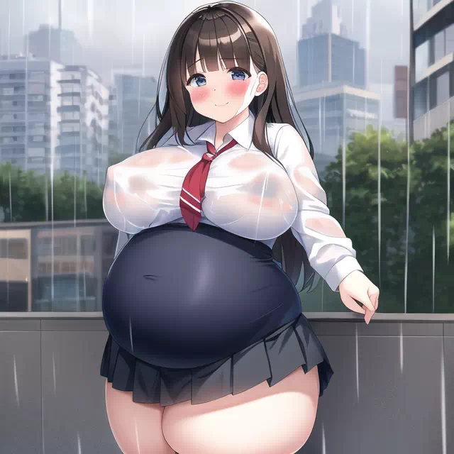 novelAI fat school girl7