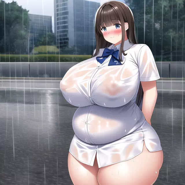 novelAI fat school girl7