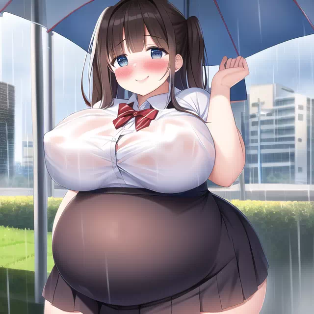 novelAI fat school girl7