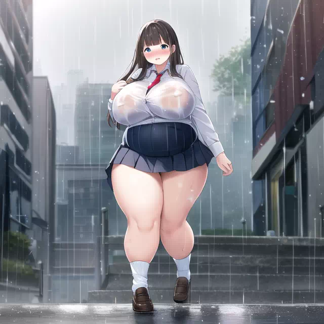 novelAI fat school girl7