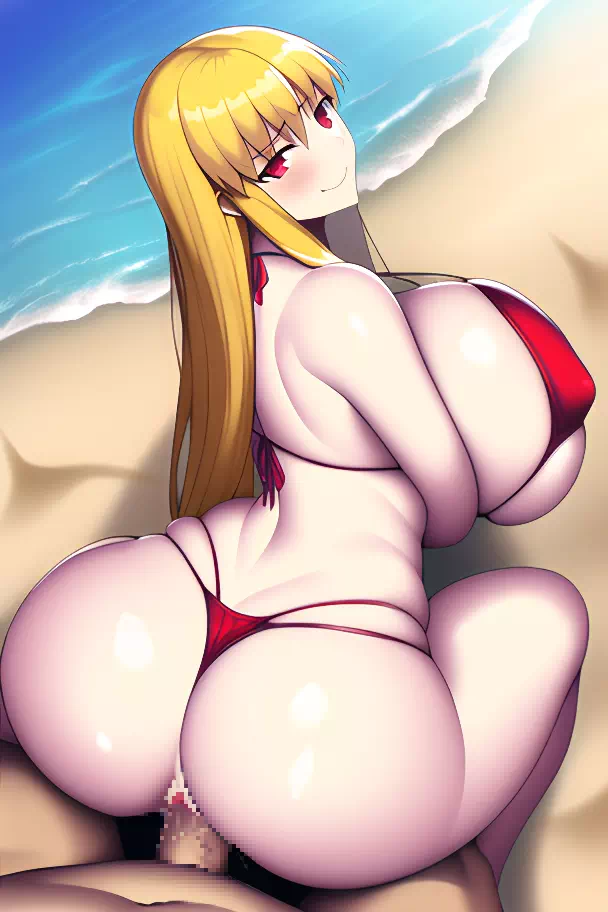 Empress Gilgamesh in the Beach