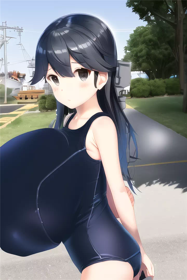 かなり久々の何処かで見たようなキャラのスク水爆乳_1