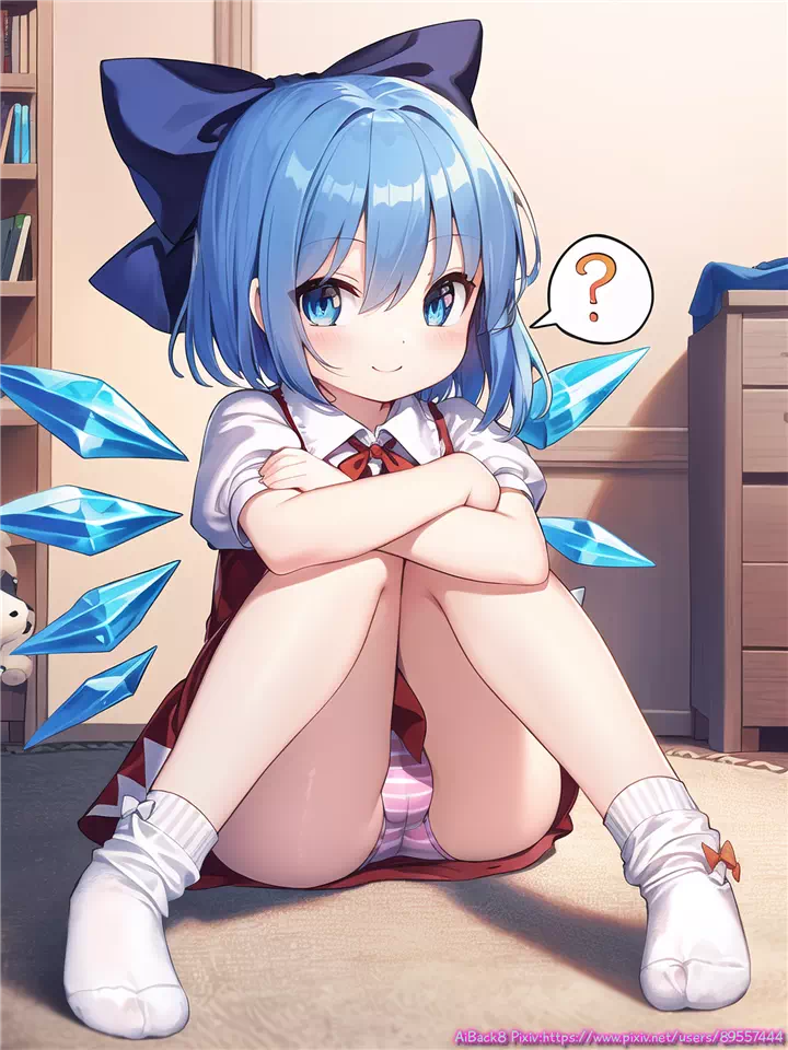 4)cirno sitting #1