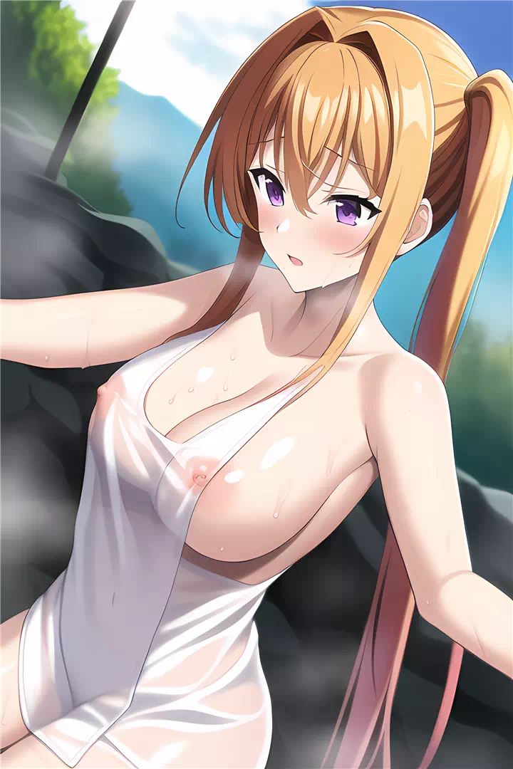 紫藤イリナ・温泉(Irina in a hot spring)