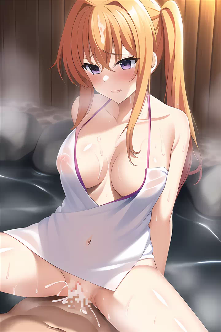 紫藤イリナ・温泉(Irina in a hot spring)