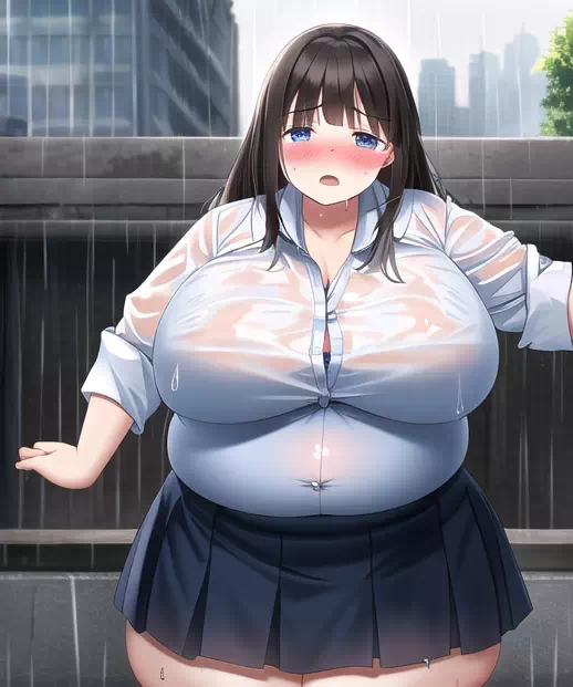 novelAI fat school girl7