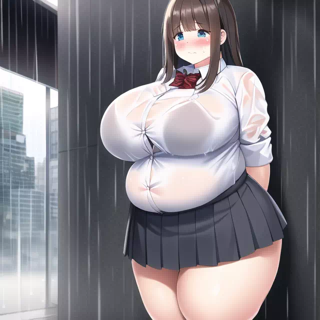 novelAI fat school girl7