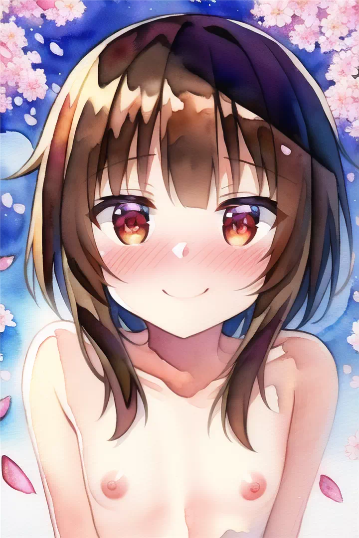 Megumin nude in the Sakura!