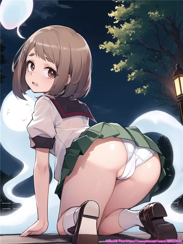 4)ochaco back panties #1