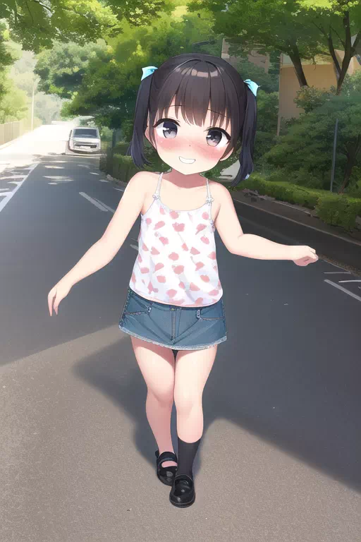 誰もいない路上でロリビッチに逆ナンされた