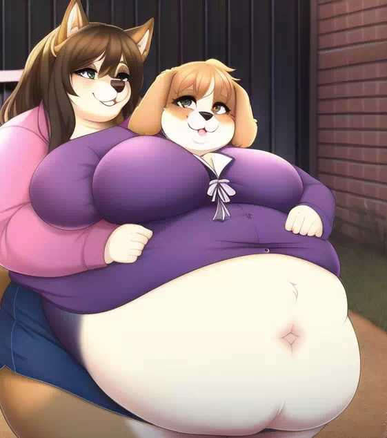 novelAI fat dog kemo girl