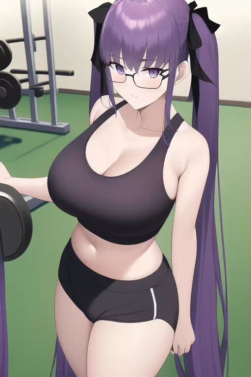 Sion senpai in the gym 1