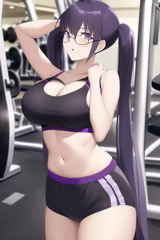 Sion senpai in the gym 1