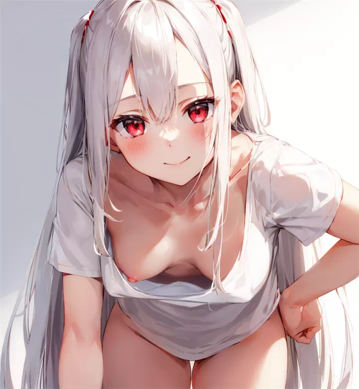 white haired girl