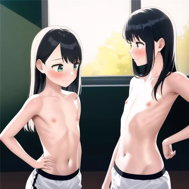 おっぱいを比べ合う女の子