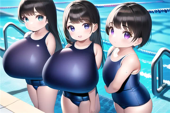 まだ続くスク水ロリ爆乳