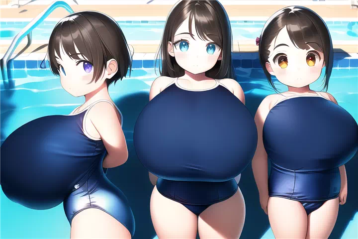 まだ続くスク水ロリ爆乳