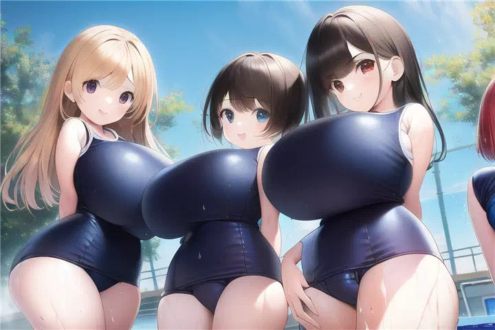 スク水爆乳