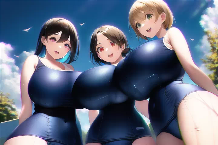 スク水爆乳