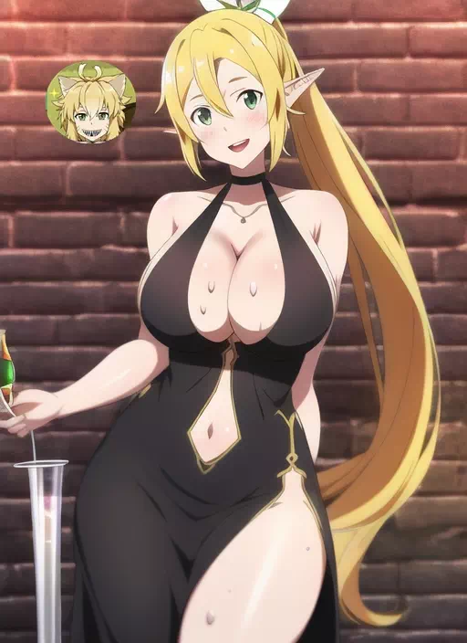 Leafa Gets Lucky Tonight