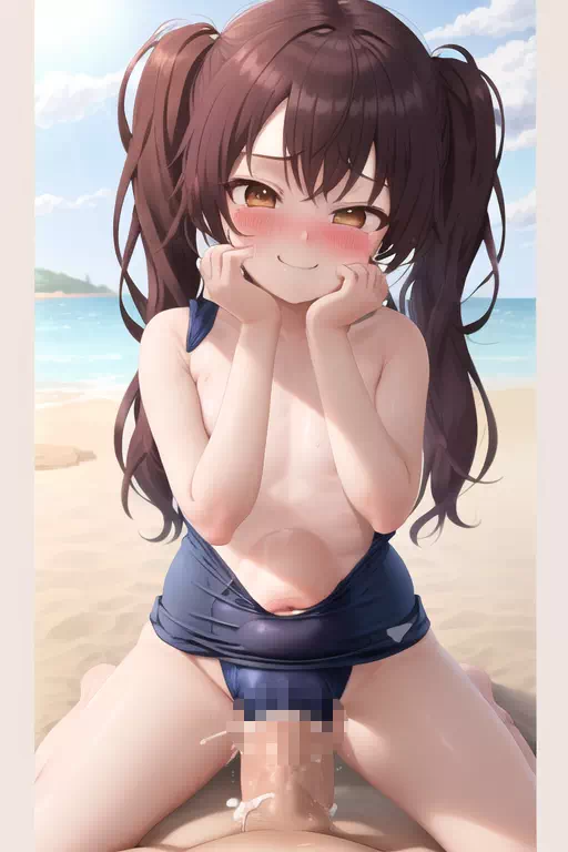 some lolis sex in beach