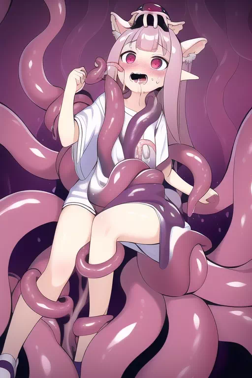 Tentacles on girl 4