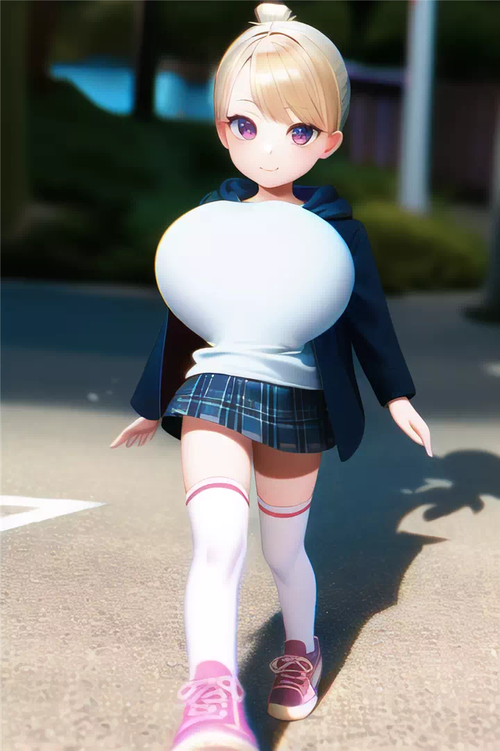 私服ロリ巨乳