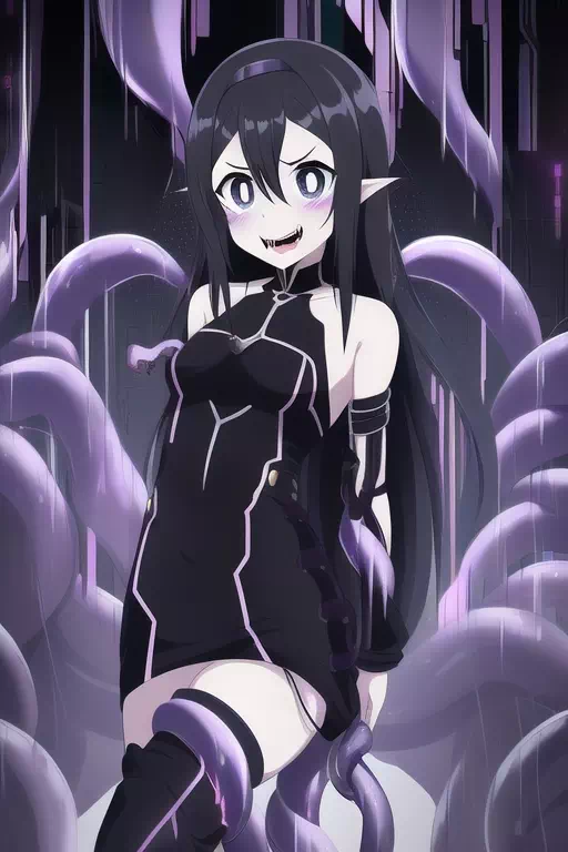 Glitch tentacles female Kirito